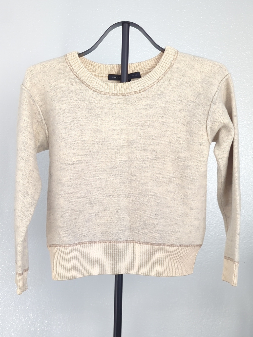Marc by Marc Jacobs 100% Merino Wool Sweater in Rice Wine Multi Size Small
